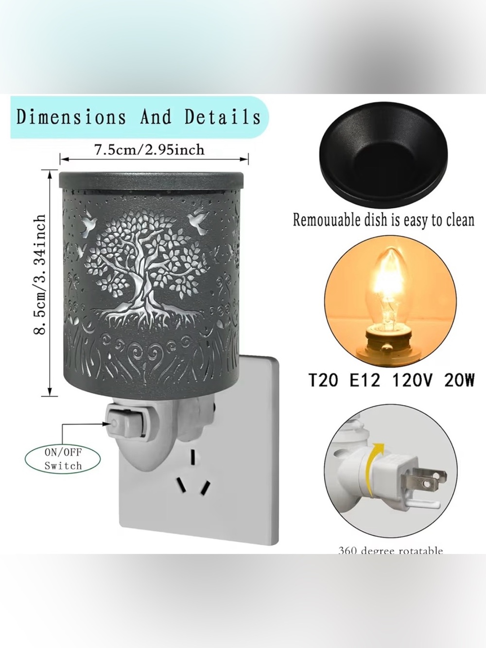 Plug in Wall Wax Warmer - Picture 4 of 4